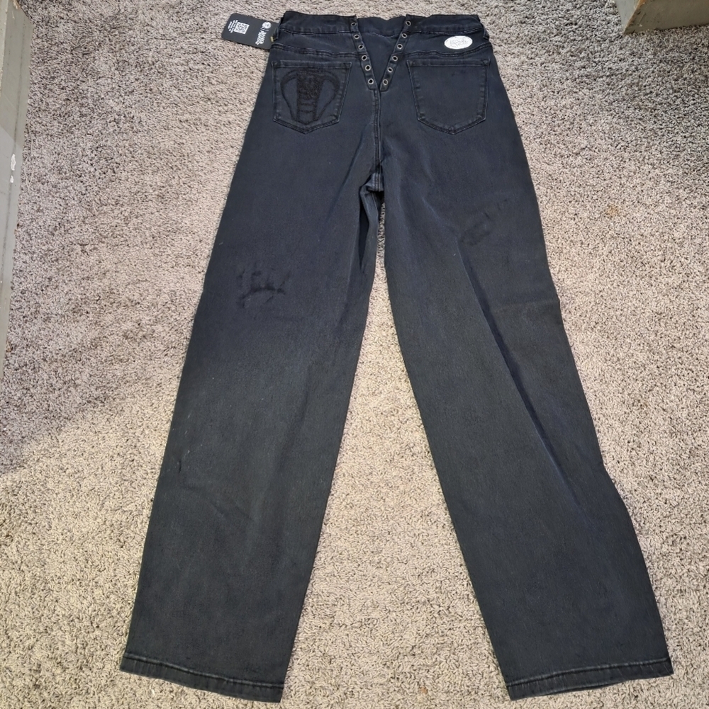 Stylish High Rise Dark Jeans - Picture 1 of 4